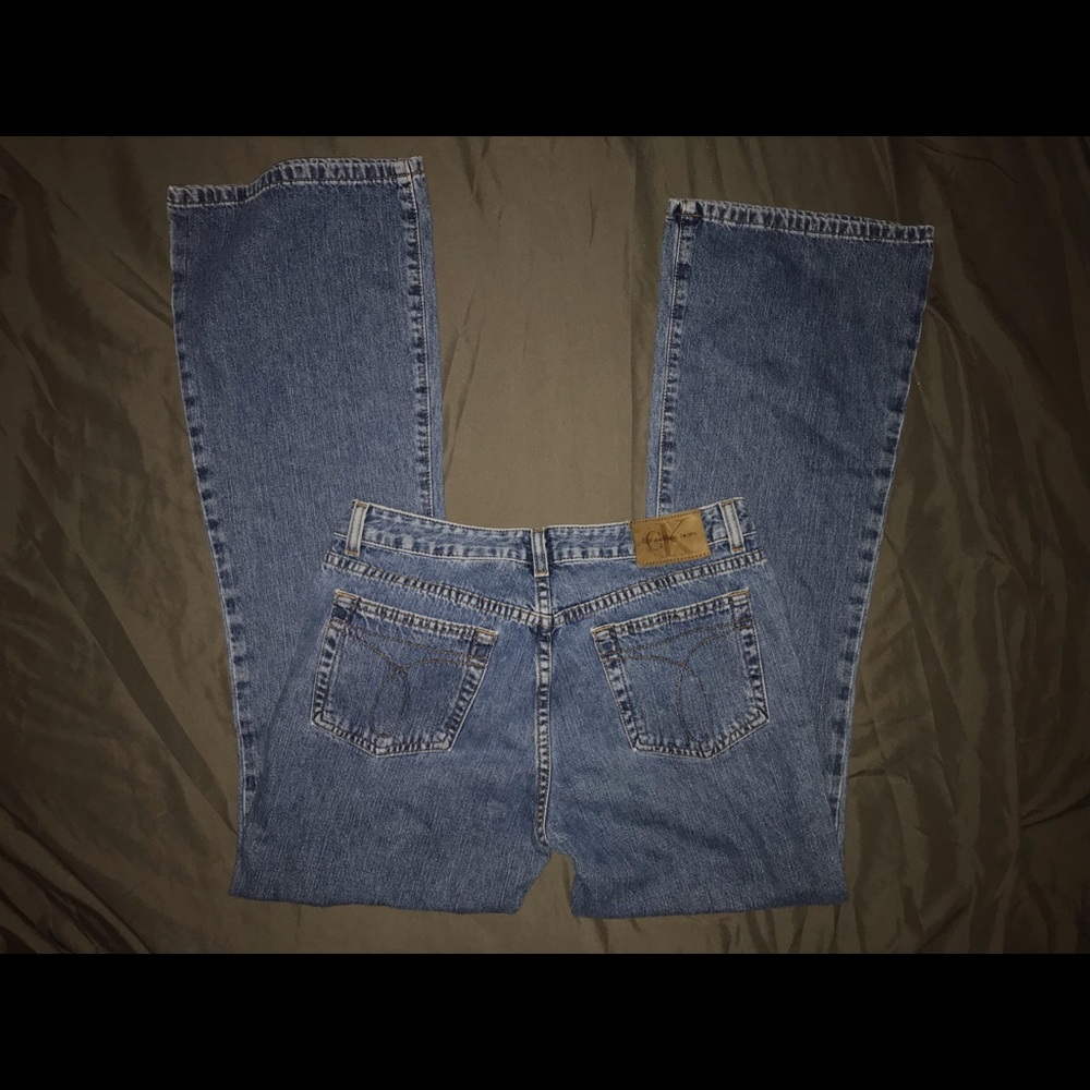 calvin klein flare jeans